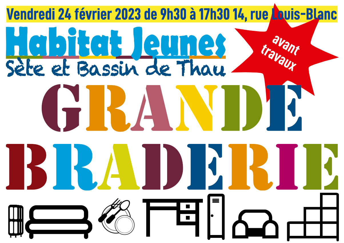 Habitat Jeunes organise une braderie avant travaux le 24 février