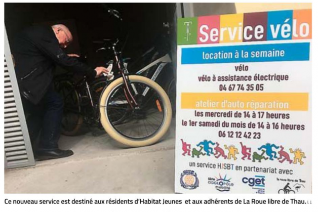 « Midi Libre » annonce la création du service vélo d&rsquo;HJSBT